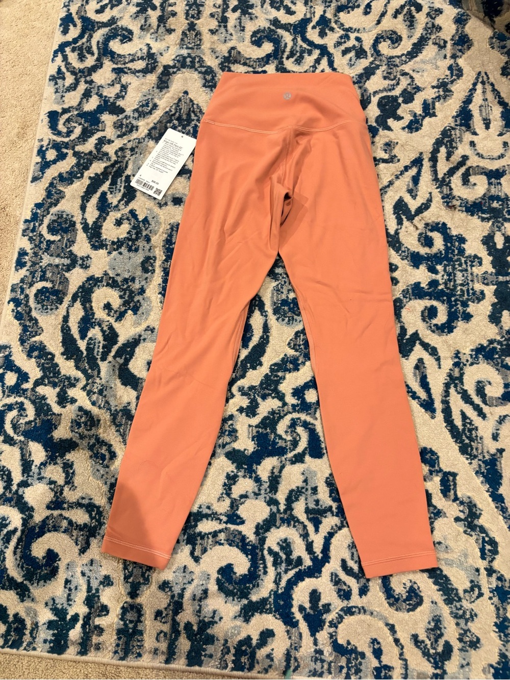 lululemon athletica Kids Coral-Orange High-Waist Performance Leggings